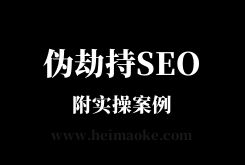 黑帽SEO培训：伪劫持SEO操作案例，单站单词SEO秒排名操作！